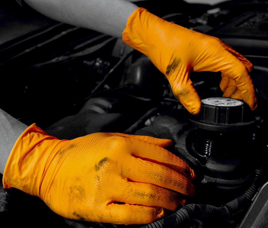 Patented Tyre Tread Gripper nitrile gloves